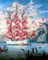 moderne zeitgenössische 08 Surrealismus Schiff der Blumen